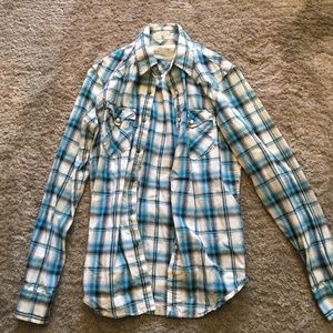 American Eagle Outfitters - Blue & White Shirt